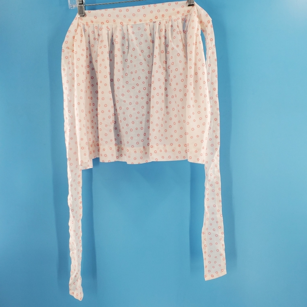 Vintage 60s apron with pink polka dots - Picture 6 of 6
